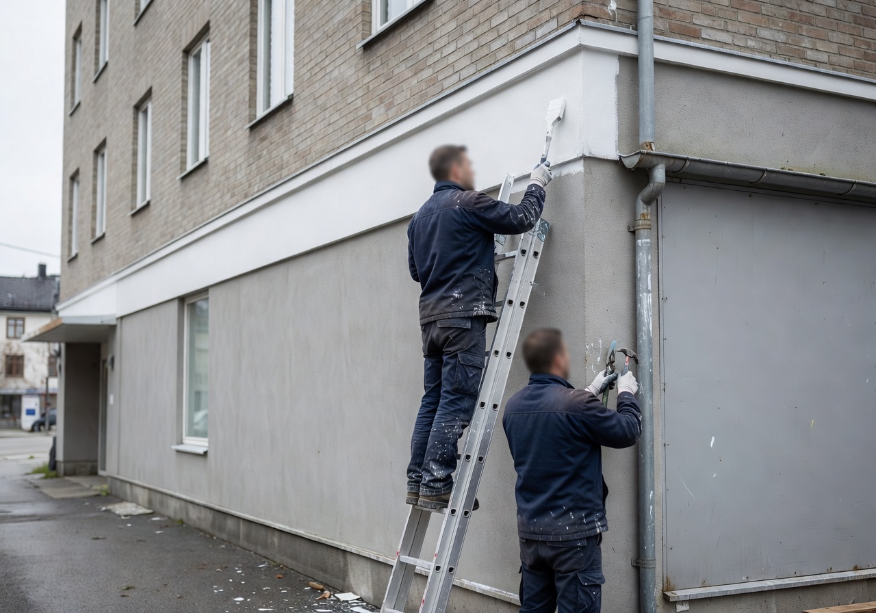 Utvendig vedlikehold av næringsbygg